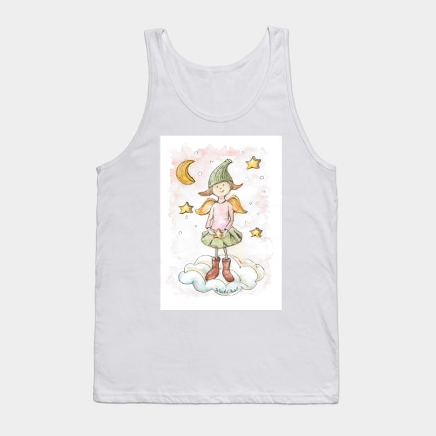 Little Angel Tank Top by JuliaArtPaint